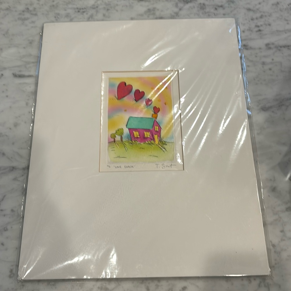 Matted Print. Love Shack